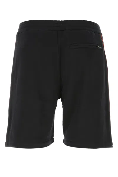 Alexander Mcqueen Bermuda In Cotone Nero Uomo
