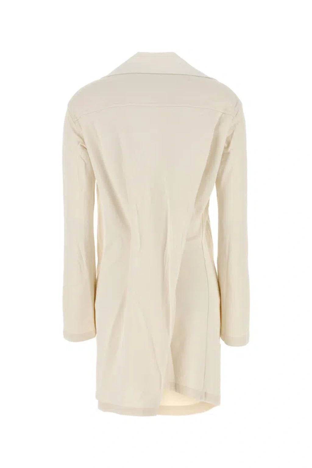 ワンピース Courreges Ivory Cotton Blend Polo Dress Courrèges Courreges Women Ivory Cotton Blend Polo Dress In