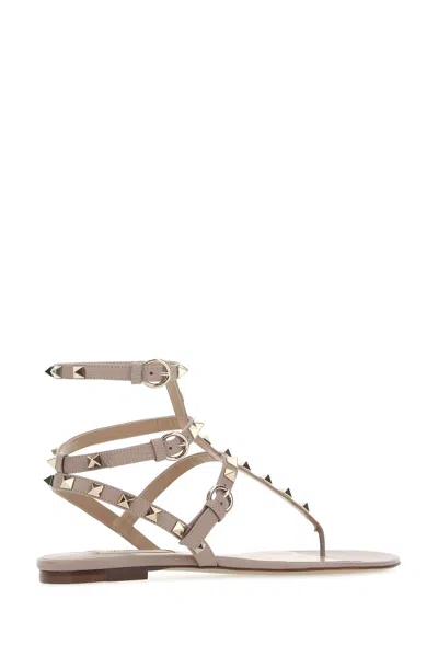 Valentino Rockstud Flat Sandals?