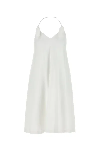Loewe Women Flamenco Short Dress In White