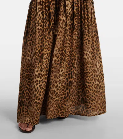 Melissa Odabash Skylar Leopard-print Maxi Dress In Cheetah