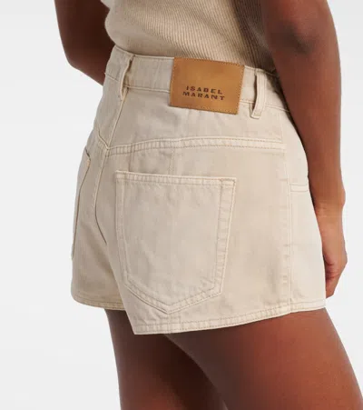 Isabel Marant Tailored Shorts With Belt Loops And Pockets In Ecru