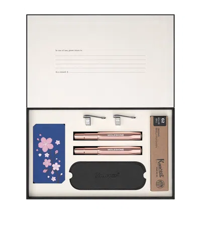 Moleskine Sakura Collection Notebooks And Pens Gift Set In Black