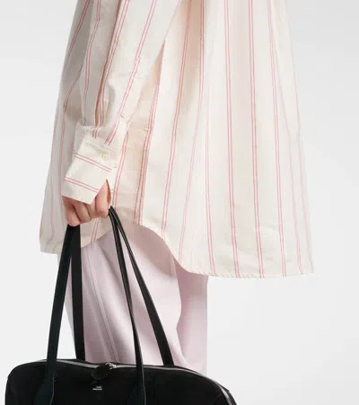 Totême Toteme Striped Cotton Shirt In Beige