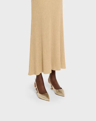 Stuart Weitzman Dayna Ankle Strap Platform Sandal In Silver