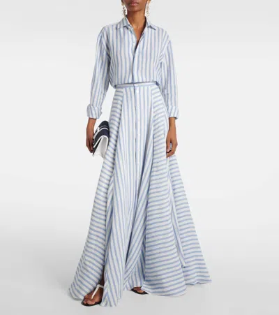 Manolo Blahnik Hata Leather Thong Sandals In Red