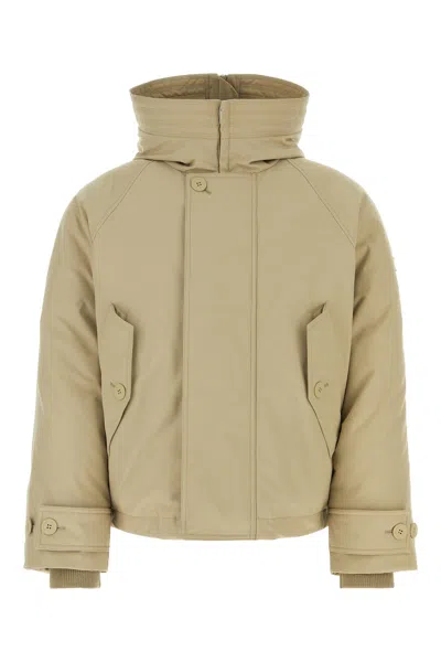 Ferragamo Beige Polyester Blend Padded Jacket