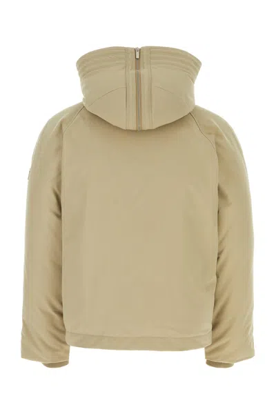 Ferragamo Beige Polyester Blend Padded Jacket