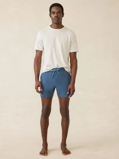 Faherty Shorelite Performance Swim Trunks In Offshore Storm