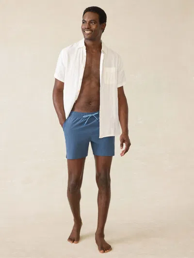 Faherty Shorelite Performance Swim Trunks In Offshore Storm