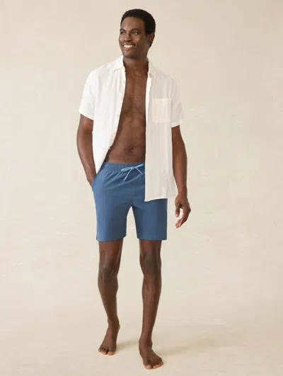 Faherty Shorelite Performance Swim Trunks In Offshore Storm