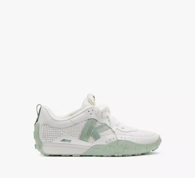 Kate Spade K As In Kate Sneaker In True White/pistachio Ice