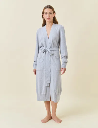 Papinelle Cashmere Robe In Grey