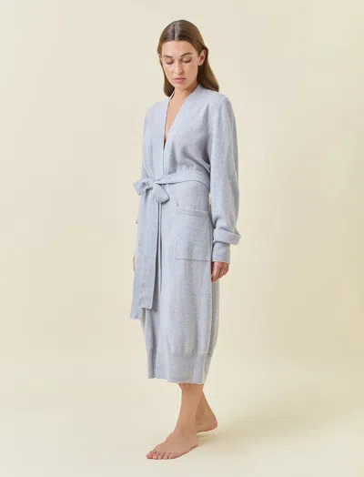 Papinelle Cashmere Robe In Grey