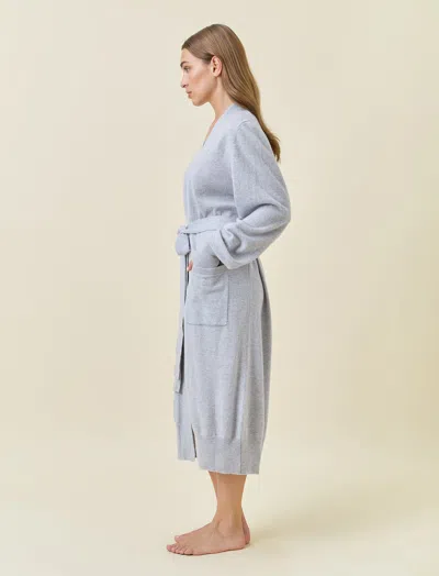Papinelle Cashmere Robe In Grey