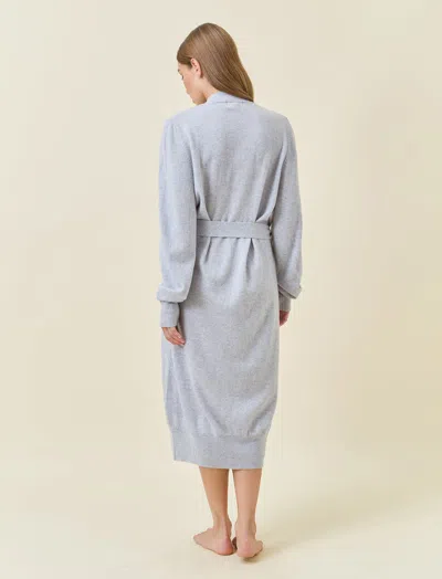 Papinelle Cashmere Robe In Grey