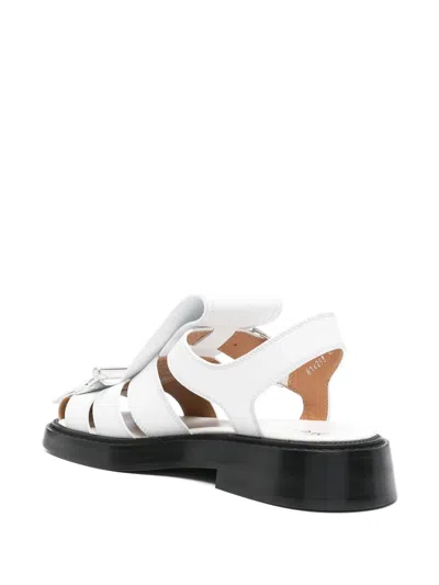Alexander Mcqueen Sandalen Aus Leder In Weiss