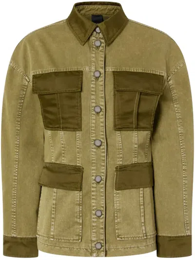 Pinko Field Jacket With Pockets In Grün
