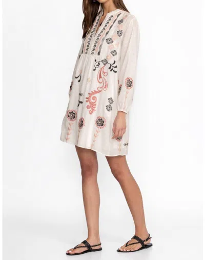 Johnny Was Button Yoke Field Dress In Olinda Stripe In Multi