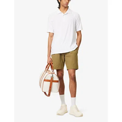 Manors Mens Greenskeeper Multi-pockets Stretch-woven Shorts Olive