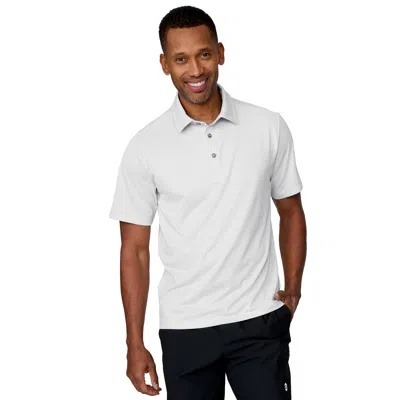 Free Country Men's Tech Pique Polo Shirt In White