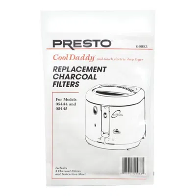 Presto 09983 Replacement Charcoal Filters