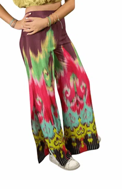 Osamore High Rise Print Pant In Multicolor In Multi