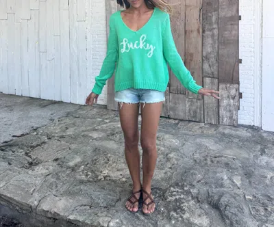 Wooden Ships Lucky Sweater In Green