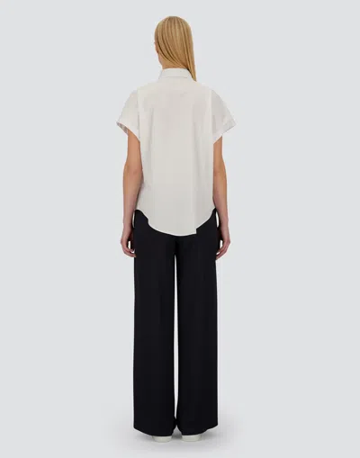 Herno Blusa Popeline Monogram Shirt In White