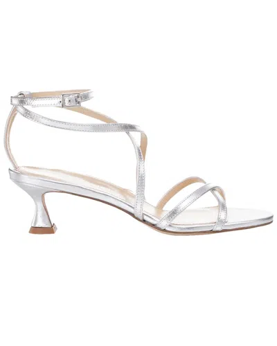 Marion Parke Raina Leather Sandal In Silver