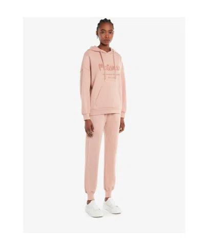 Alexander Mcqueen Logo-print Track Pants In Pink