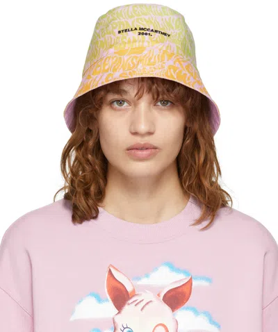 Stella Mccartney Reversible Bucket Hat In Multicolor