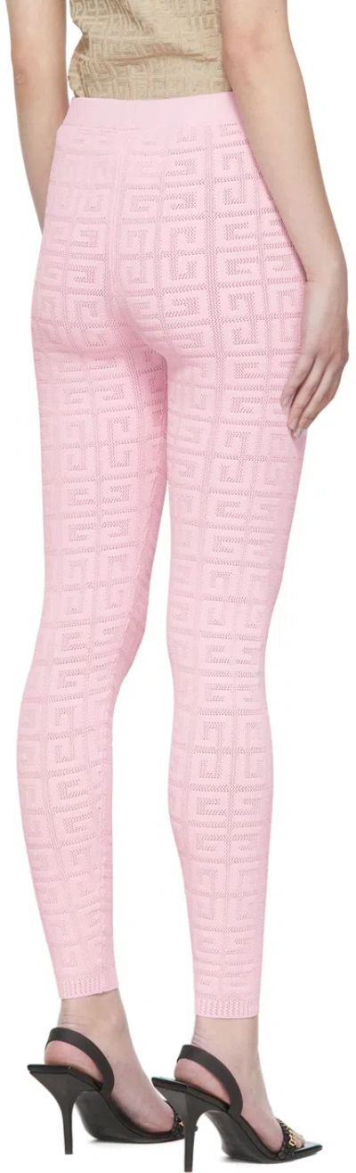 Givenchy 4g Jacquard Leggings In Light Pink