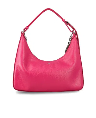 Givenchy Moon Leather Shoulder Bag In Phosphor