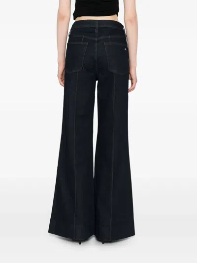 Rag & Bone Flared Jeans In Blue
