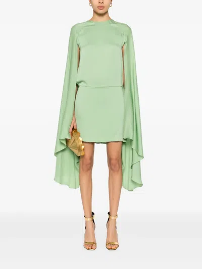 Tom Ford Silk Mini Dress In Green
