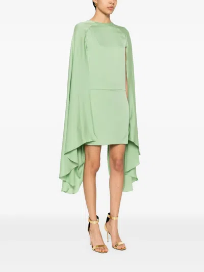 Tom Ford Silk Mini Dress In Green