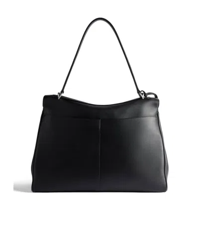 Balenciaga Large Hourglass Soft Tote Bag In Black