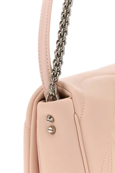 Alexander Mcqueen Pink Leather Small Seal Shoulder Bag In Neutral