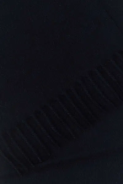 Prada Fringed Hem Twilight Scarf In Blue