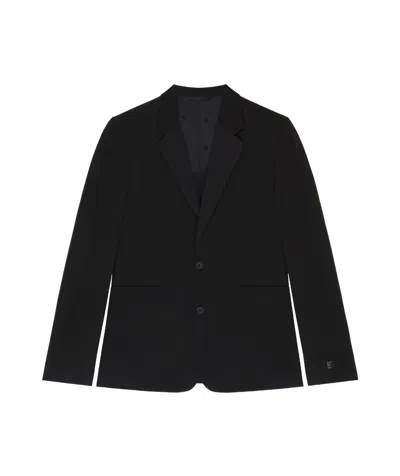 Givenchy Long-sleeved Wool Suit Jacket In Black