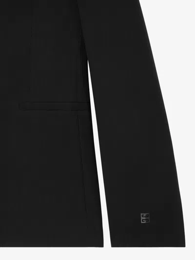 Givenchy Long-sleeved Wool Suit Jacket In Black