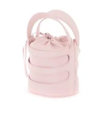 Alexander Mcqueen Women's Pastel Leather The Rise Bucket Bag In Pink