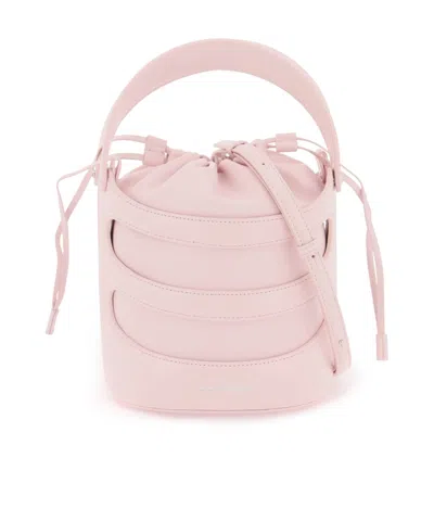 Alexander Mcqueen Women's Pastel Leather The Rise Bucket Bag In Pink