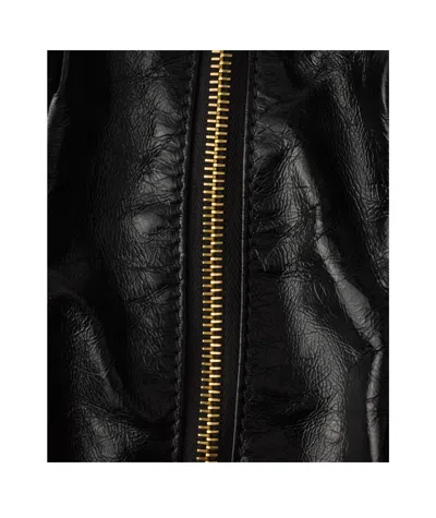 Prada Dangle Leather Top-handle Mini-bag In Black