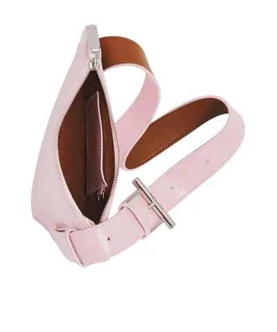 Alexander Mcqueen Mcqueen T-bar Sling Asymmetric Leather Crossbody Bag In Multi