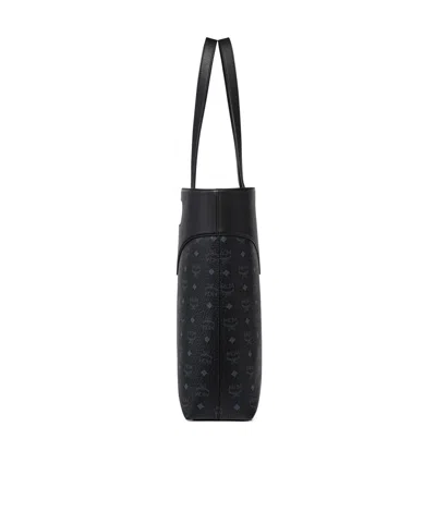 Mcm Double-handle Handbag In Black