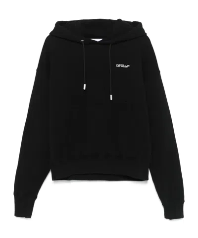 Off-white Off White Off White Knitted Hoodie In Black