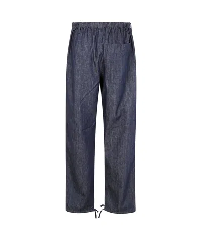 Dries Van Noten Penra Denim 1553 W. W.pants In Indigo