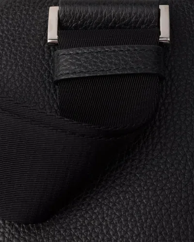 Prada Leather Phone Case In Black